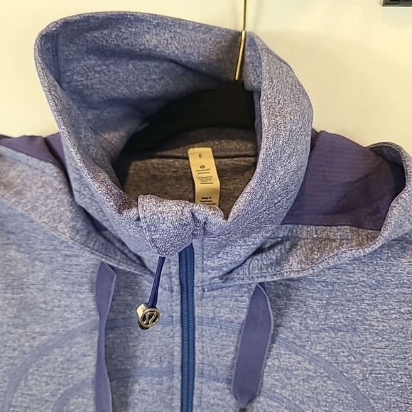 Lululemon Scuba Hoodie High Neck Jacket Purple/Blue Sz 6 - Picture 6 of 10